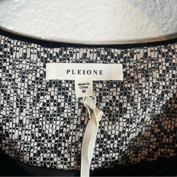 NWT Anthropologie Pleione Gray Textured Open-Front Tweed Jacket Multiple Sized - Picture 5 of 9